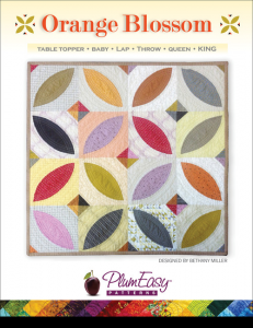 PlumEasy Orange Blossom Quilt Pattern